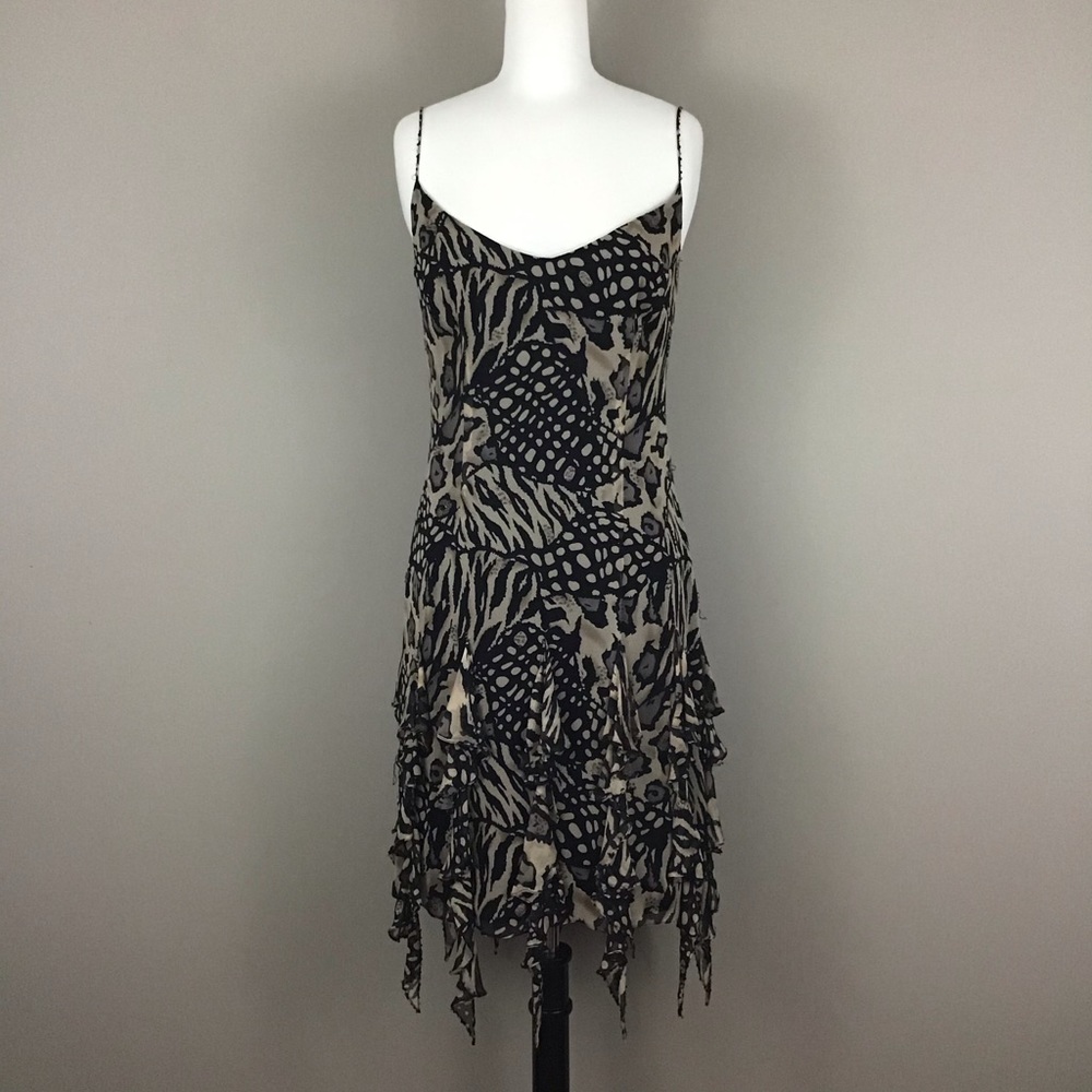 White House Black Market Animal Print Dress Size 4